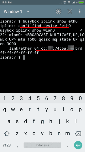 Mengganti MAC Address Android Dengan Terminal Emulator