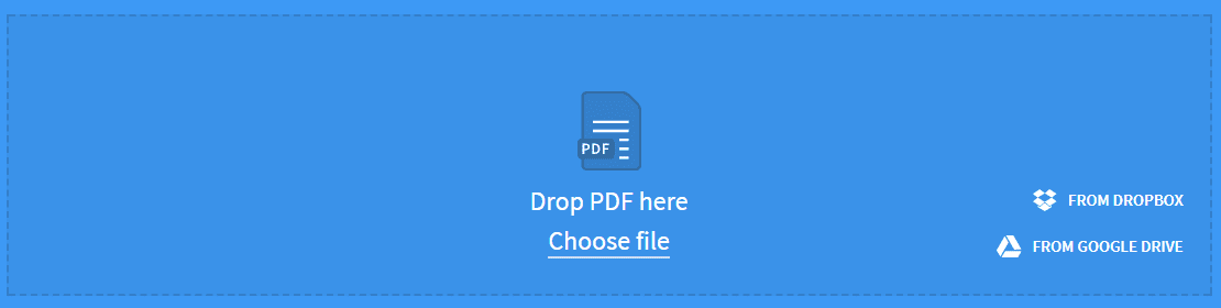 Seret dokumen PDF yang ingin dikonversi