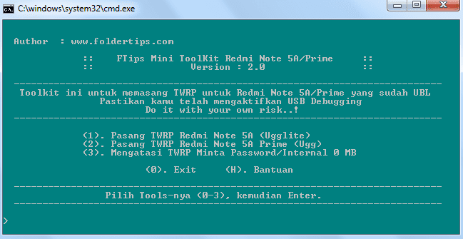 Cara Install / Pasang TWRP dan Root Redmi Note 5A / Prime (Ugg/Lite)