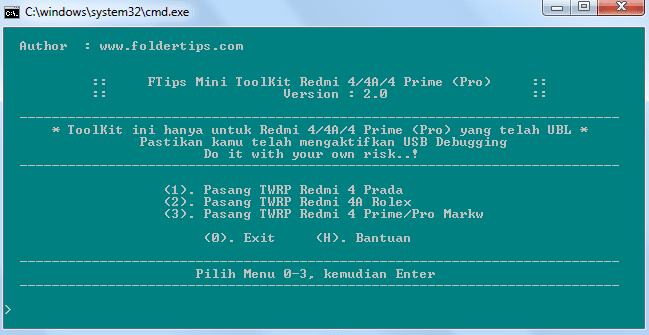 Cara Install / Pasang TWRP dan Root Redmi 4A / 4 / 4 Prime (Pro)