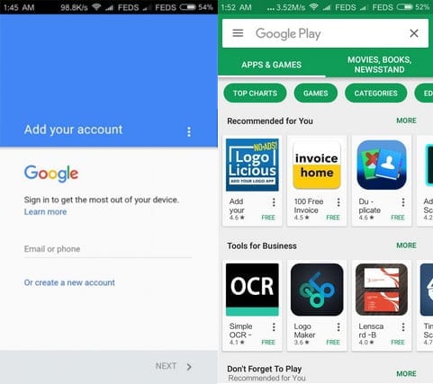 Cara Install Google Play Store Di ROM China Android Oreo 8.1