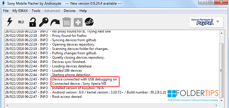 Cara Update / Flashing ROM Sony XPeria M5 (Semua Varian) via Flashtool