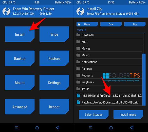Cara Update ROM MIUI 10 Redmi Note 3 Pro (Kenzo) + FIX 4G