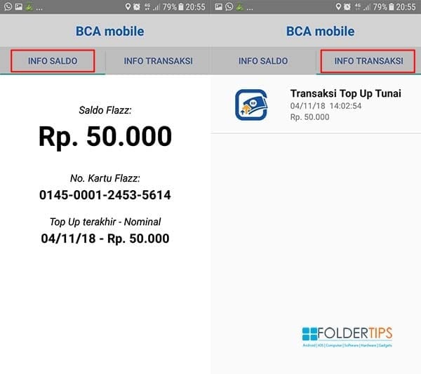 Cara Cek Saldo Flazz BCA via HP Android Berfitur NFC