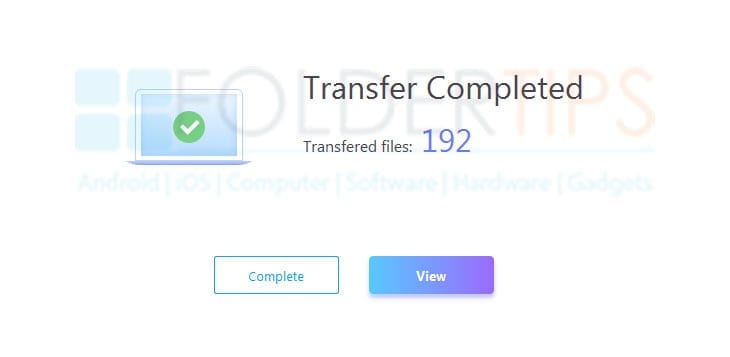 transfer complete