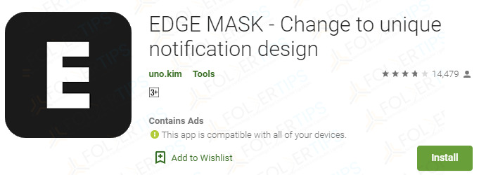 EDGE MASK – Change to unique notification design