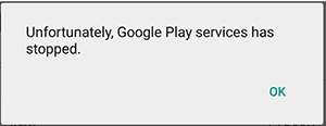 Sayangnya Layanan Google Play telah Berhenti