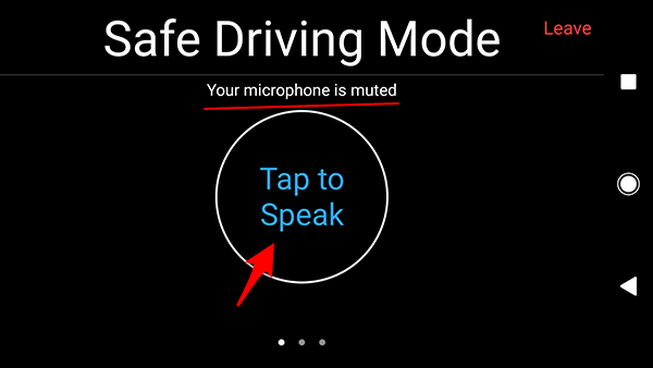 safe driving mode