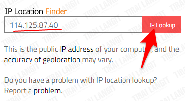 melacak lokasi berdasarkan ip address