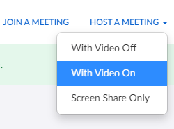 host a meeting zoom