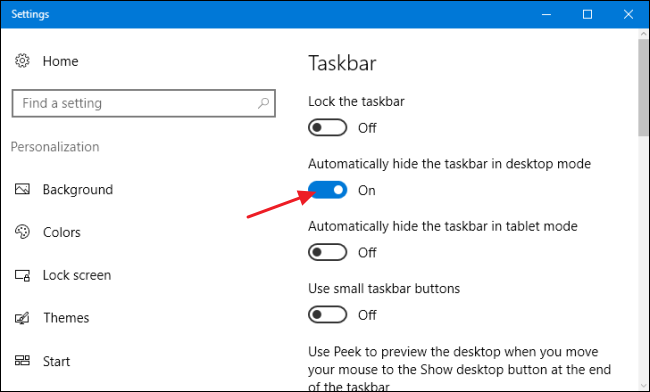 Cara-Menyembunyikan-taskbar-Windows-10-Melalui-Menu-Settings