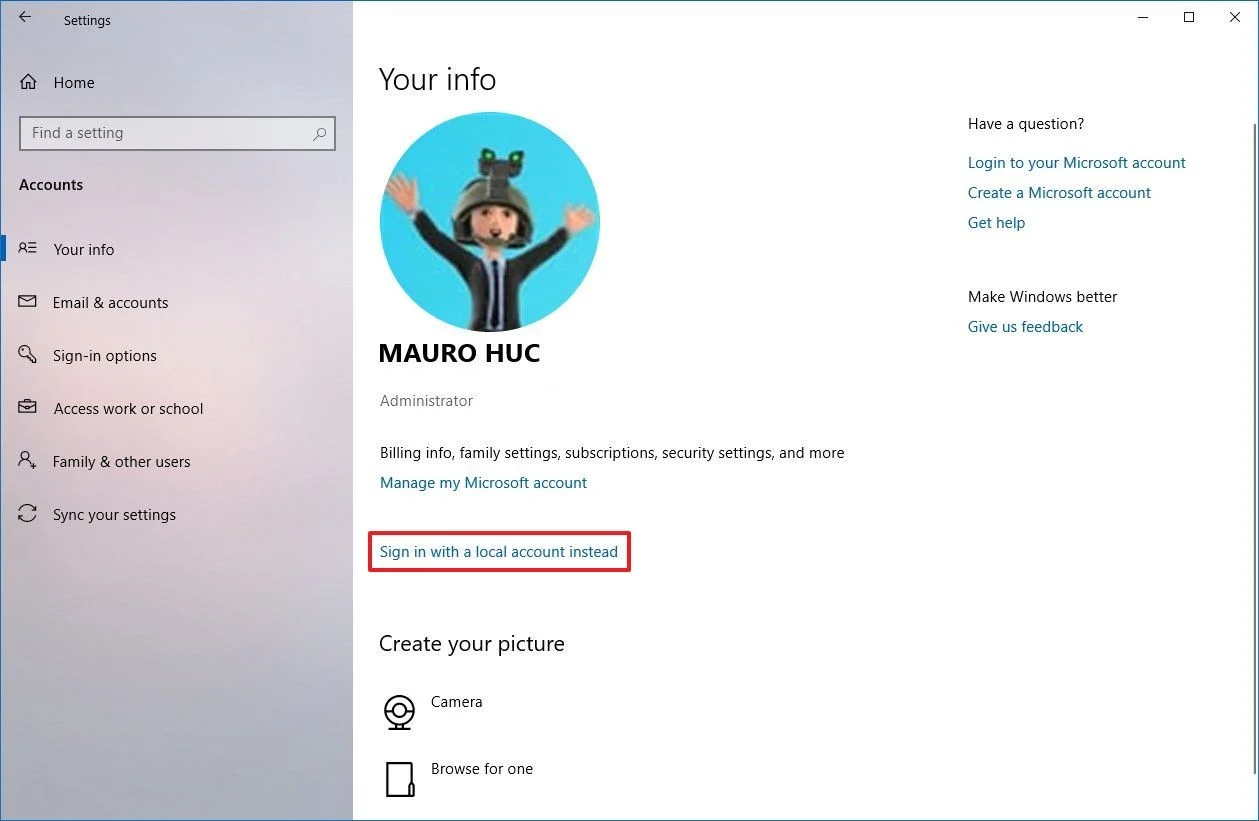 Kemudian-klik-Manage-My-Microsoft-Account cara mengganti akun Microsoft di Windows 10