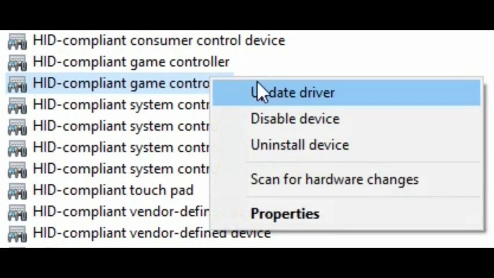 Klik-kanan-dan-pilih-Uninstall Cara setting joystick di PC Windows 10 