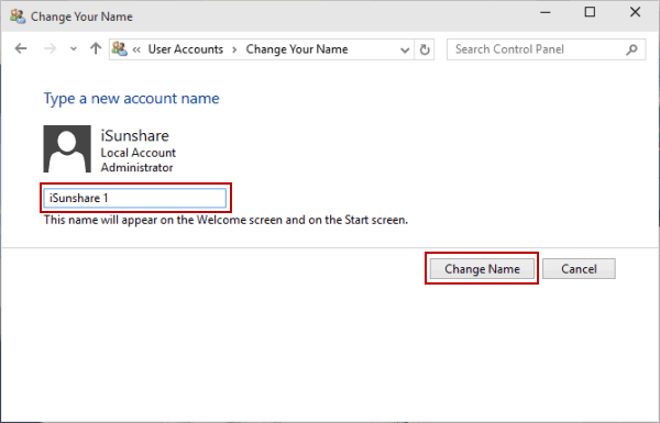 Klik-pilihan-Change-the-account-name-Kemudian-isi-kotak-dengan-bingkai-biru-dengan-nama-baru-untuk-local-account-Anda-cara-mengganti-nama-user-di-windows-10