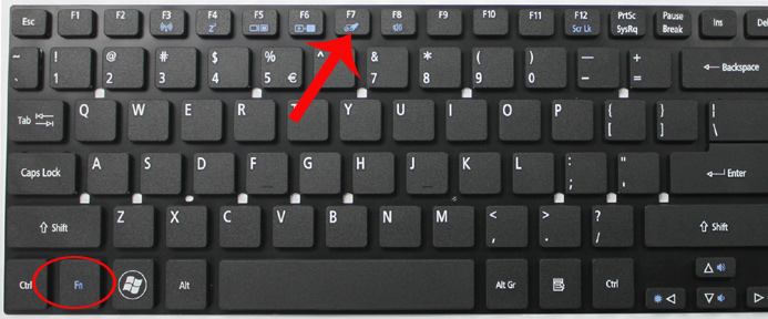 Menggunakan-Kombinasi-Tombol-di-Keyboard Cara Mengaktifkan Touchpad Laptop Asus Windows 10