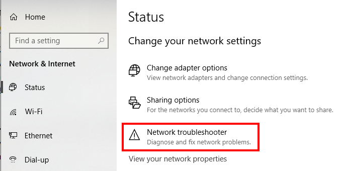Menggunakan-Network-Troubleshooter Cara Mengatasi Wifi Cannot Connect to This Network Windows 10