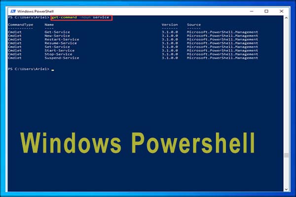 Menggunakan Windows Powershell