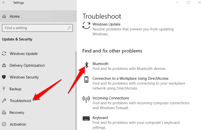 Menjalankan-Bluetooth- Troubleshooter Cara mengaktifkan bluetooth di Laptop Windows 10