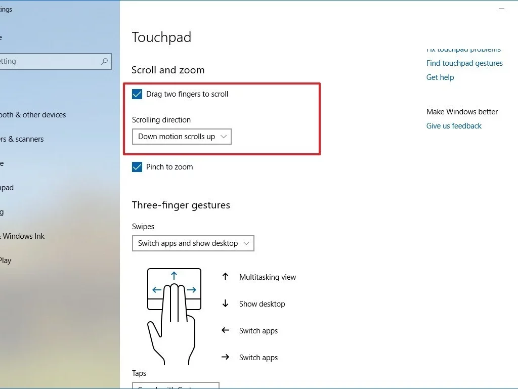 Pilih-pada-menu-Devices-lalu-pilih-menu-Touchpad Cara Mengaktifkan Touchpad Laptop Asus Windows 10