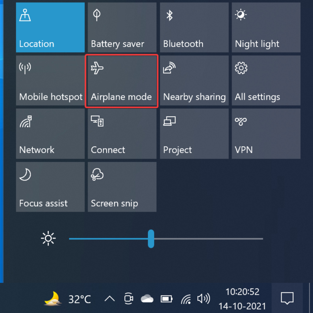 Refresh-Jaringan-Wifi-dengan-Mode-Pesawat Cara Mengatasi Wifi Cannot Connect to This Network Windows 10