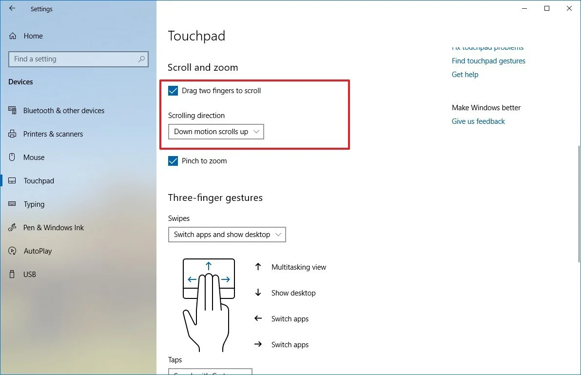 Scroll-halaman-hingga-menerumkan-kategori-Scroll-and-Zoom Cara mengaktifkan scroll 2 jari Windows 10