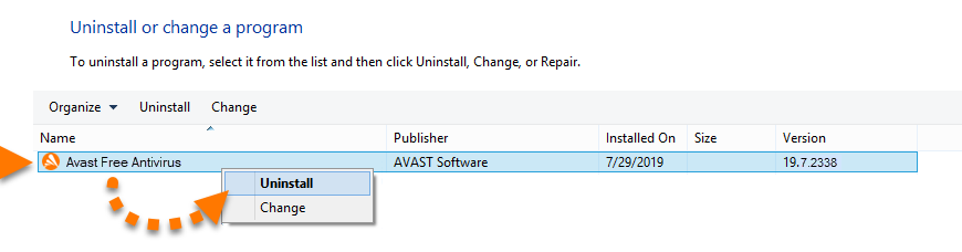 Uninstall-Antivirus-Pihak-Ketiga Cara mengatasi windows update error pada Windows 10