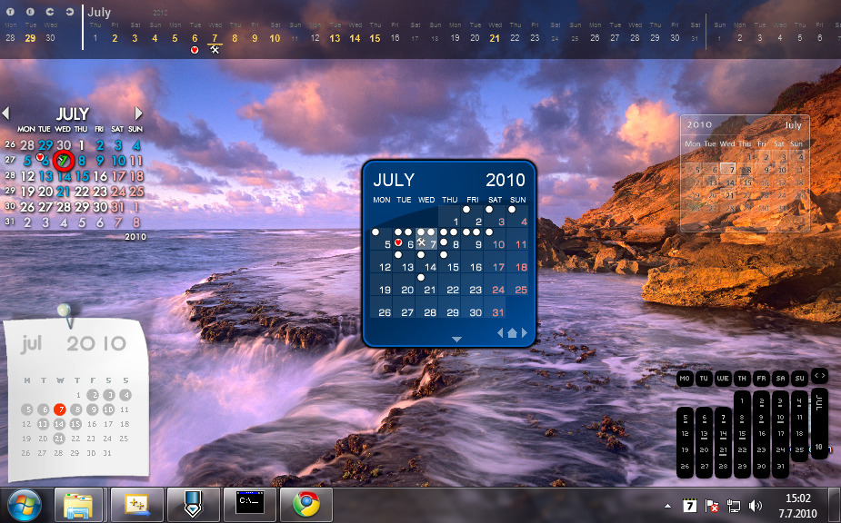 Rainlendar cara menampilkan kalender di desktop windows 10