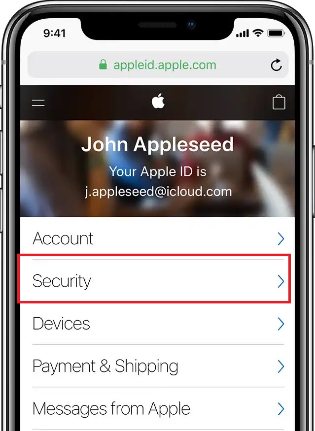 Kunjungi-appleidapple-com-kemudian-pilih-menu-Security