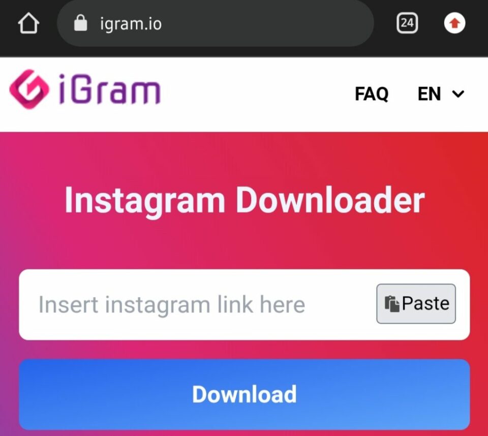 Masuk-ke-dalam-situs-Igram-yang-tersedia-pada-Google cara download foto di instagram