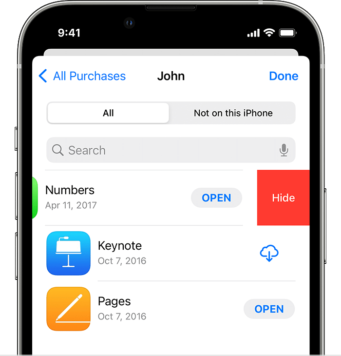 Dengan-App-Store Cara melihat aplikasi yang disembunyikan di iPhone