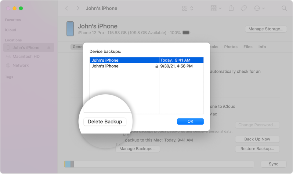 Hapus-Data-Backup-Lama Cara mengatasi iCloud penuh di iPhone