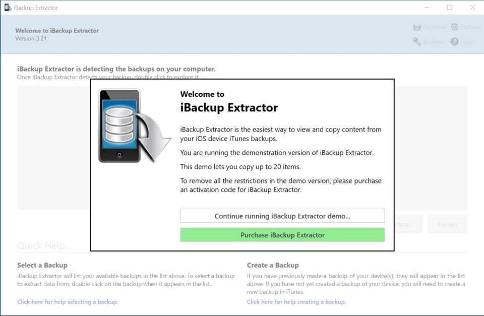 Unduh-dan-pasang-aplikasi-iBackup-Extractor Cara Mengembalikan Foto yang Terhapus Permanen di iPhone